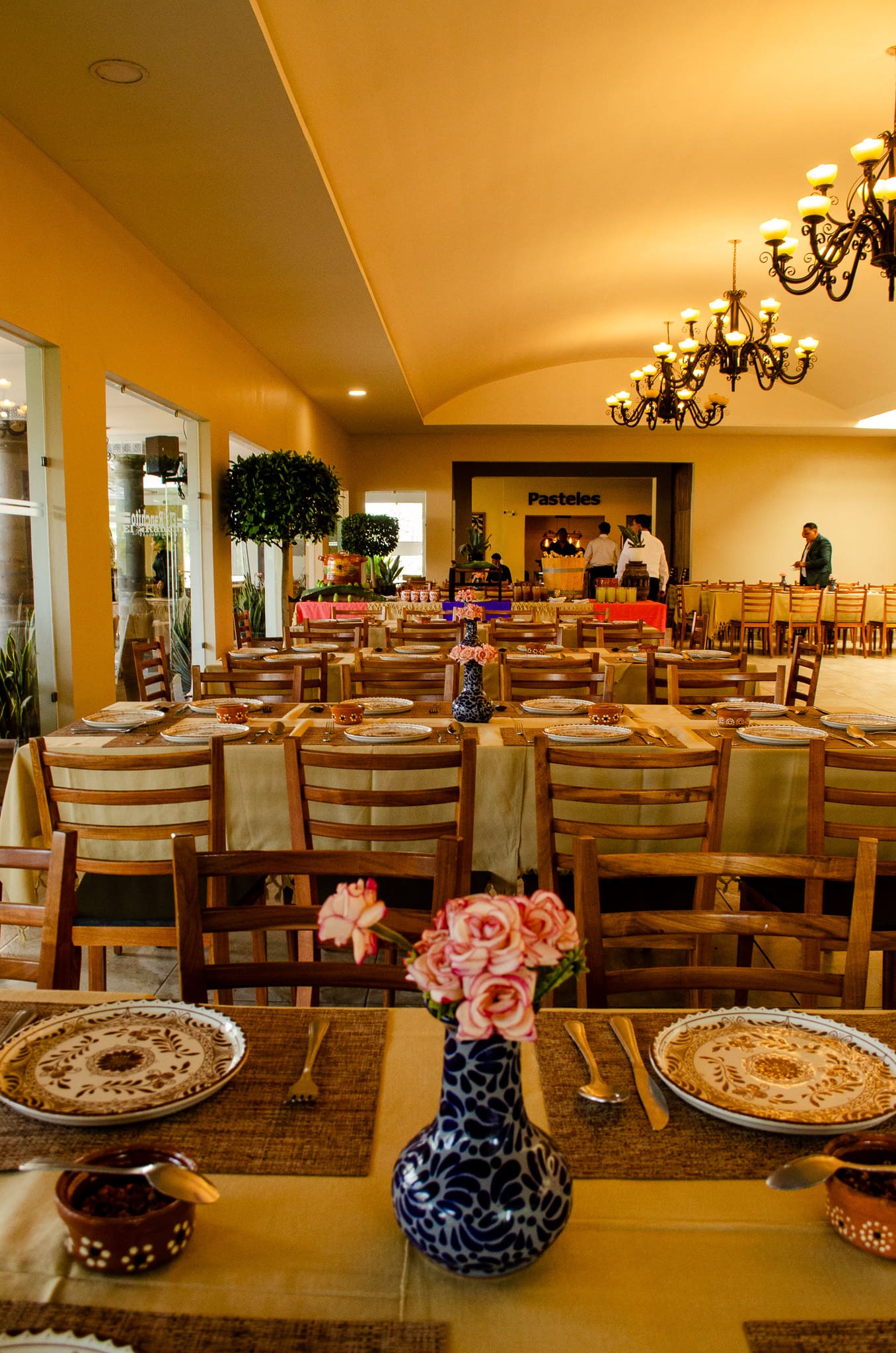Montaje Elegante de Banquete